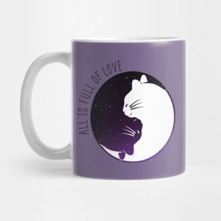 Yin Yang Cat Mug